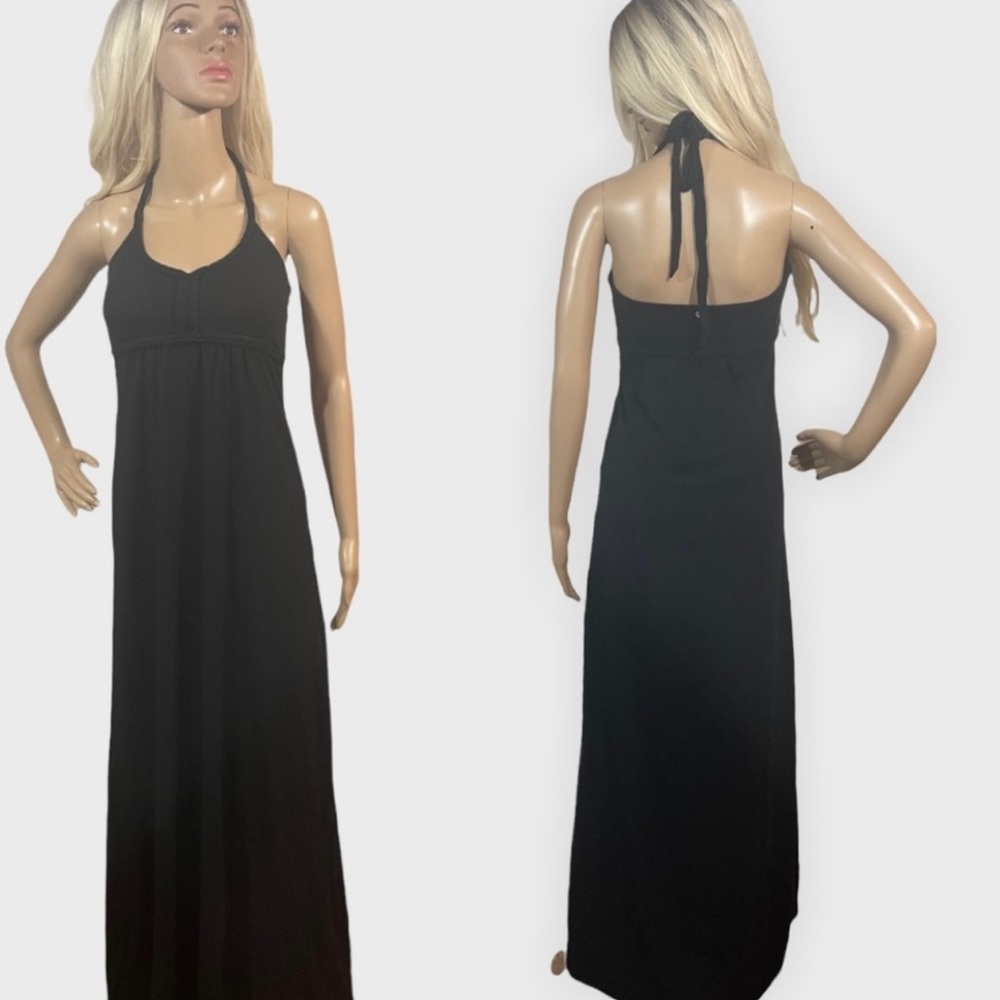 Soybu Black halter style maxi dress